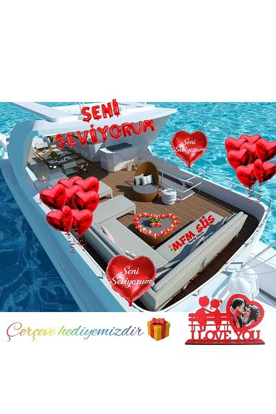 MFM Moda مجموعة زينة MFM Party I Love You بالون أحمر من رقائق معدنية لعيد الحب