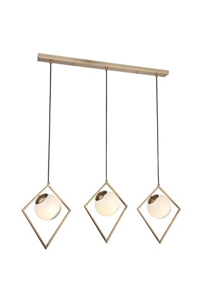 LUCEA Netta 3 Lu Sıralı Antik Lak Avize 3xe27