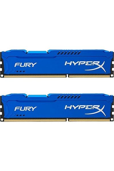 Alfamaks Bilgisayar كينغستون هايبركس فيوري بلو 16 جيجابايت (2x8 جيجابايت) 1600 ميجا هرتز DDR3 رام (hx316c10f/8) مجموعة مكونة من قطعتين