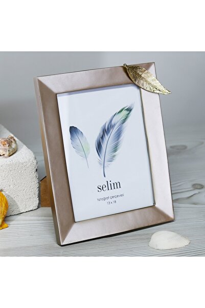 Selim 13x18 Leaf Frame Mink Gold