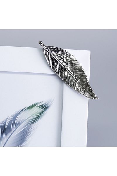 Selim 13x18 Leaf Frame White Silver