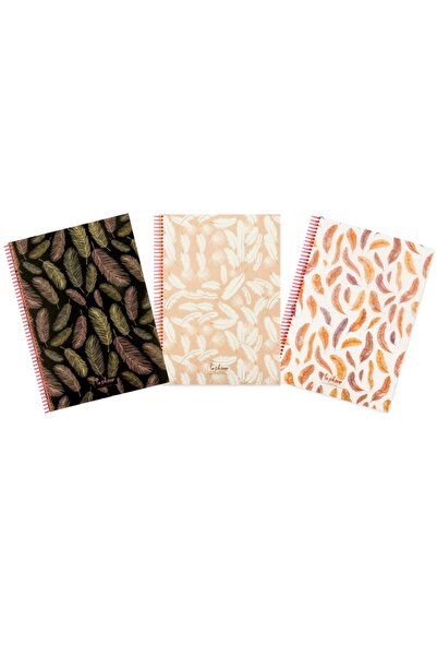 KESKİN COLOR Spiralli Çizgili Defter A4 80 Yaprak La Plume Dreams