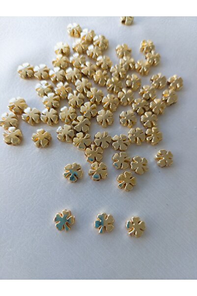 Bonanka 10 Adet - Lak Kaplama Yonca Model Bileklik Kolye Halhal Ara Aparatı