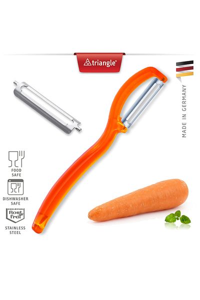 Sorendy Triangle Solingen Carrot Shell Peeler Vegetable Fruit Peeler German Made Strainer Potato Shell Peeler