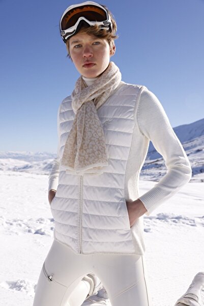 Butik Triko Knitwear Combined Quilted Vest