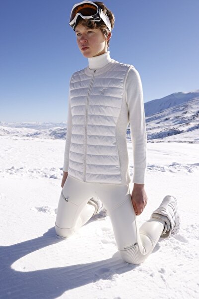 Butik Triko Knitwear Combined Quilted Vest