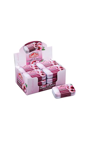Takita Ekinezya&passiflora Özlü Şekersiz Tablet Şekerleme (12 Li Paket)