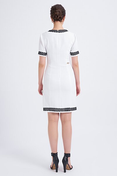 Balizza Blz-kolsuz Dantel Güpür Detaylı Elbise