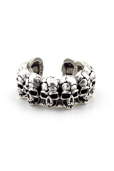 Solfera Mens Gothic Design Brass Ring - Skulls Skeleton Skull Rg022