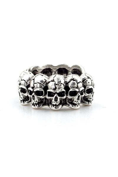 Solfera Mens Gothic Design Brass Ring - Skulls Skeleton Skull Rg022