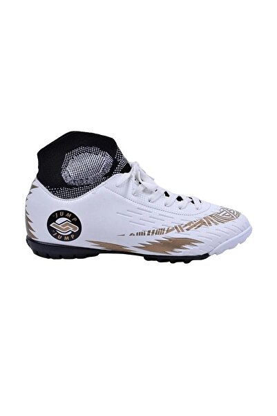 Jump 28366 Merdane A-أبيض/ذهبي جورب Astroturf