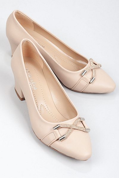 Adım Adım Women's Nude Color Classic Heeled Shoes
