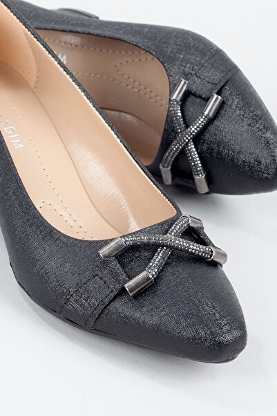 Adım Adım Жіночі чорні класичні туфлі на підборах