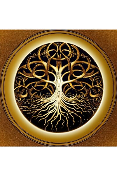 fırsatlar diyarı Hayat Ağacı Tarot Sunak Bezi / Tarot Ortusu 75x75cm