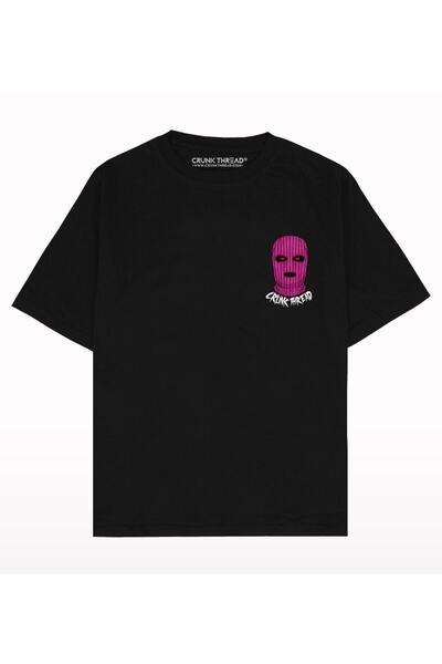 Benisengiydir Γυναικείο μπλουζάκι με λαιμόκοψη με στάμπα σε μαύρο χρώμα