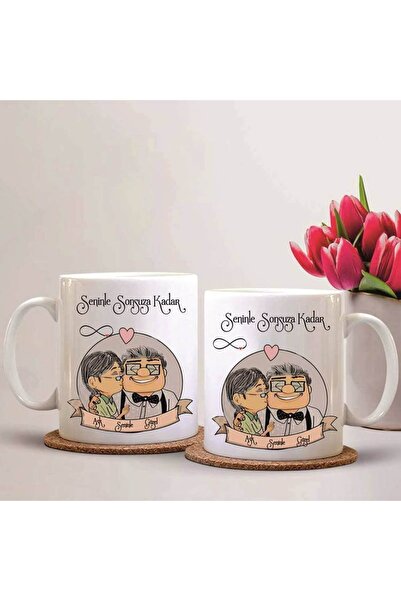 sıradışıhediyem أكواب Love Dear Couple (سيتم إرسال قطعتين)