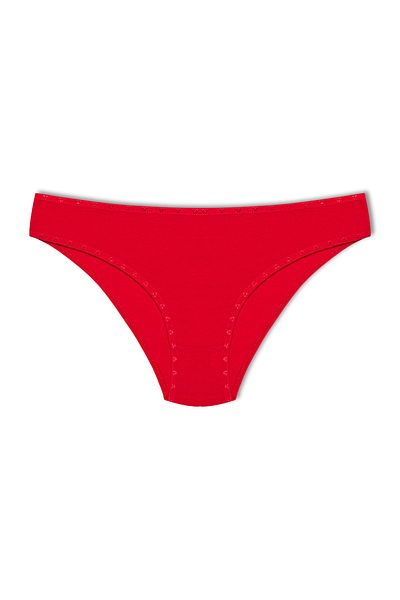 HNX Red Cotton Heart Rubber Slip Women's Panties