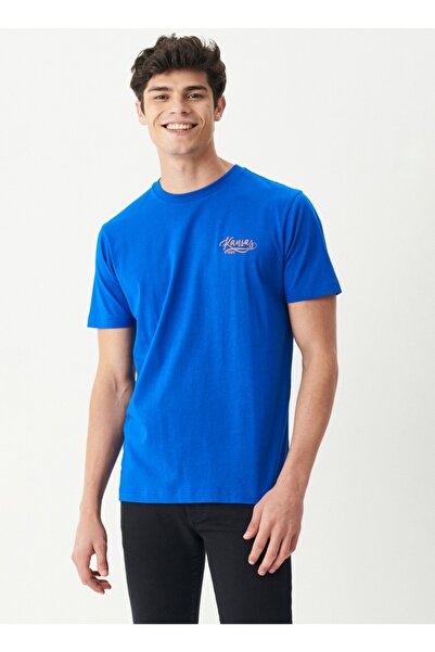 Riders by Lee Bisiklet Yaka Regular Fit Mavi Erkek T-shirt L222679-400