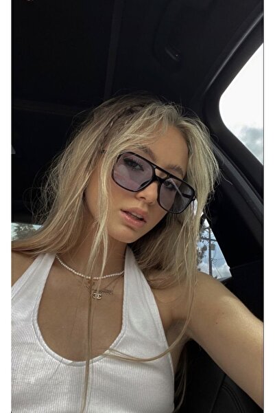 LOOKUP NEW كينسلي للجنسين النساء الرجال Uv400 حماية أزرق أسود الموسم الجديد خ...