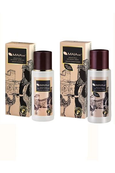Maia mc Ankawood Argan Extract Hair Care Shampoo and Conditioner - 400 ml + 330 ml