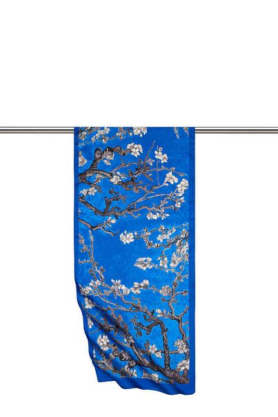 Bursa İpek Saks Almond Flower Silky Scarf