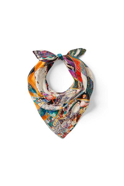 Bursa İpek Mint Women Pattern Silk Handkerchief
