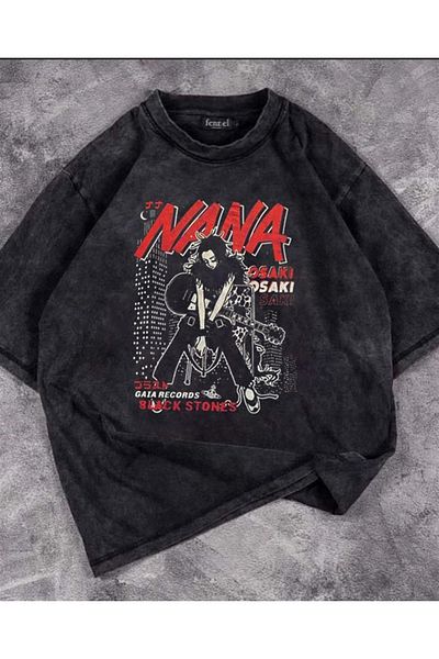 Touz Vintage Unisex μπλουζάκι Nana Printed Washable