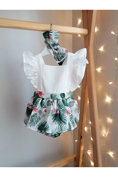 Necix's مجموعة الصيف الاستوائية للأطفال البنات باندانا رومبير