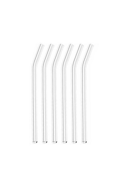 DZC KUZENLER AVM 6-Piece Glass Straw Party Supplies