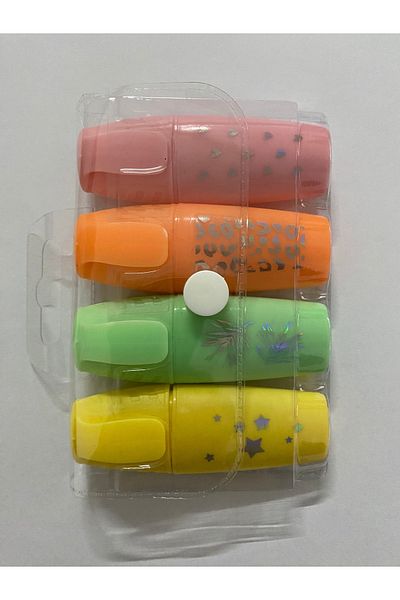 Linea Mini Highlighter Pen 4 Pieces in 1 Set