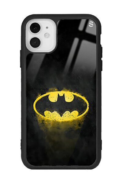 Spoyi Iphone 11 Uyumlu Yellow Batman Tasarımlı Glossy Telefon Kılıfı