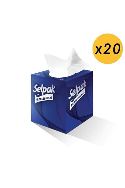 Selpak Professional Boutique Box Wipes 48 Pieces 20 Pieces 1 Box