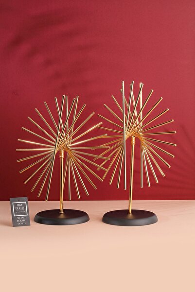 mba decor metal bending art Metal Palmiye Ikili Ev Dekorasyon Obje Paslanmaz ...