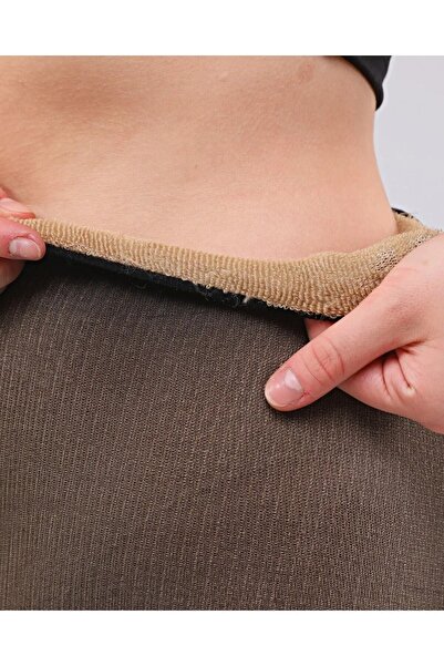 SAUNA SUIT Nude Colored Fleece Woven - Winter Warm Thin Pantyhose