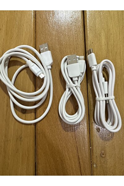 SERMER 3 Adet Şarj Kablosu -18w 3.0a Hızlı Şarj Iphone Type-c Micro Redmi Poco