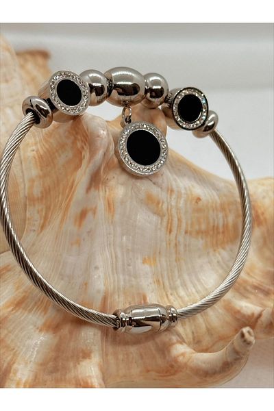 Daniel Klein Women's Stone Steel Bracelet
