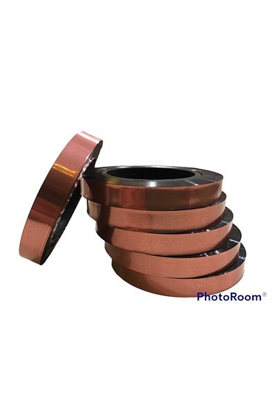 Deniz Party Store Balloon String Rose Gold Copper Metalized Raffia 8mm X 25 Meters 1 Piece