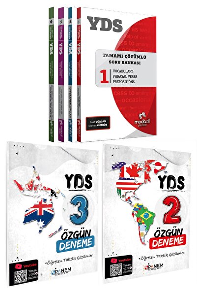 Modadil 2023 Yds Tamamı Çözümlü Soru Bankası+panem Yds 3 Deneme+panem Yds 2 D...
