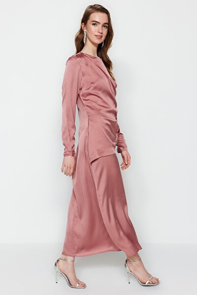 Trendyol Modest Evening Dress - Pink - Shift