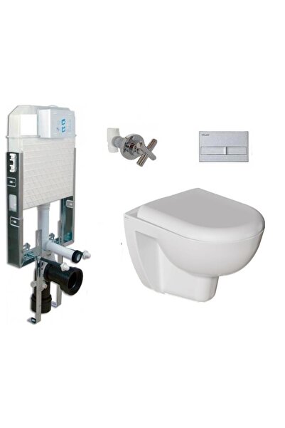Visam -akgün Gömme Rezervuar Asma Klozet Seti 5 Parça Tam Set