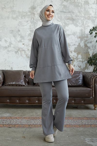 InStyle Miora Ισπανική φόρμα δύο τεμαχίων - γκρι