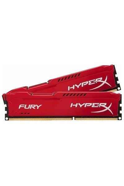 Alfamaks Bilgisayar كينغستون هايبركس فيوري ريد 16 جيجابايت (2x8 جيجابايت) 1600 ميجا هرتز DDR3 رام (hx316c10f/8) مجموعة مكونة من قطعتين