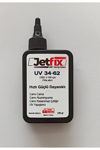 Jet Fix Uv Yapıştırıcı Cam-cam / Cam-metal 100 Gr