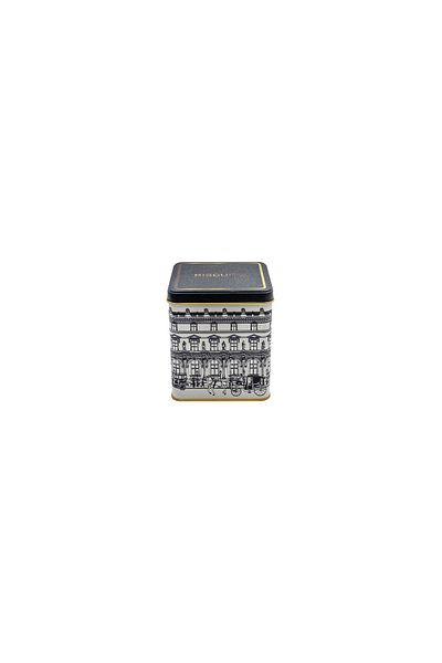 EVLE Er024-9ı City Biscuits Patterned Square Metal Storage Container 12x12 Cm