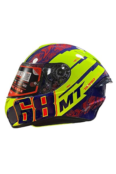 Genel Markalar Mt Kask Targo Pro Welcome B3 Gloss Fluor Yellow Beden: Xxl