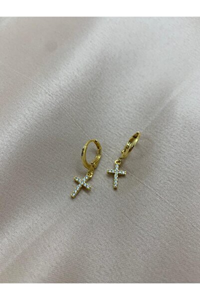 Asia by Leuvoié Gold Haç Küpe