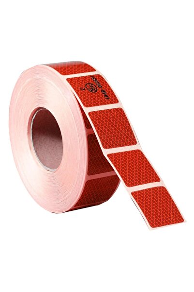 NZB Tüvtürk Onaylı 1 Metre Kırmızı Reflektörlü Reflektif Fosforlu Şerit Bant ...