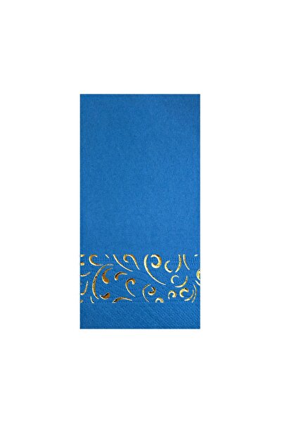 Story 33x33 Cm Gold Leaf Marbled Pattern 16 Pack 1/8 Fold Blue Colored Paper ...