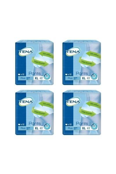 TENA Pants Plus Emici Külot Xlarge 4x12 Adet Avantaj Paketi