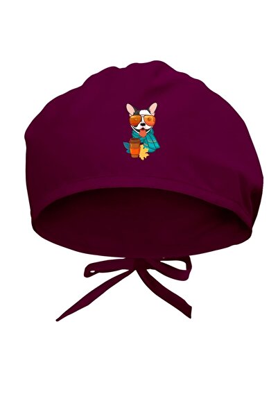 Tasarım Trend Șapcă chirurgicală cu design de câine cu tematică de toamnă